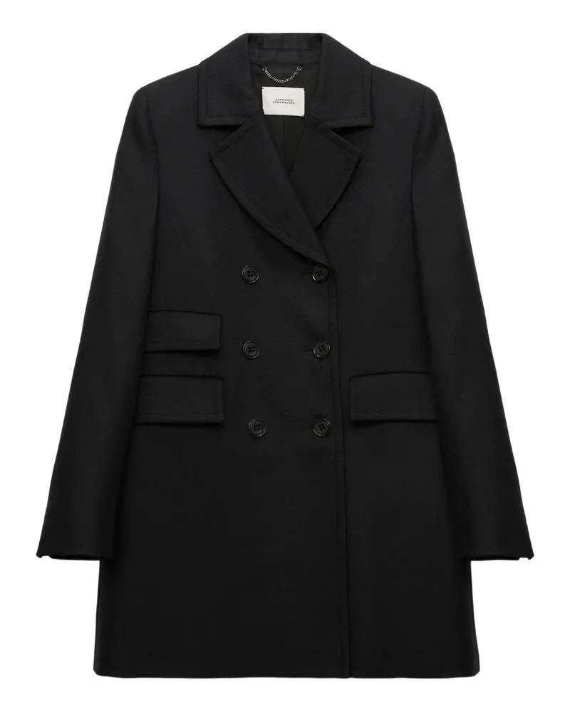 Dorothee Schumacher Doppelreihiger Mantel - Schwarz Schwarz