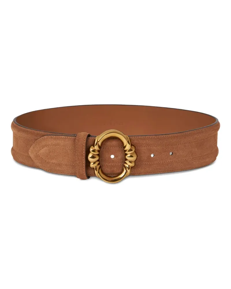 Etro Gürtel mit ovaler Schnalle - M1384 LIGHT BROWN M1384