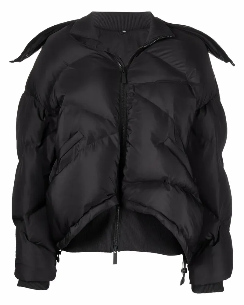 McQ Steppjacke mit Karomuster - Schwarz Schwarz