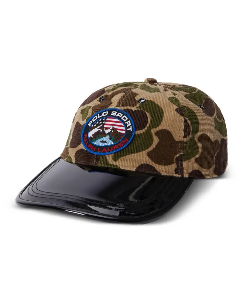 Ralph Lauren Baseballkappe aus Cord mit Camouflage-Print - Grün Grün