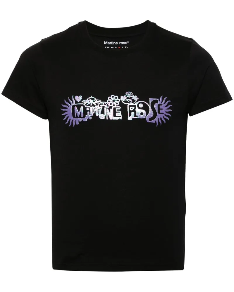 Martine Rose T-Shirt mit Logo-Print - Schwarz Schwarz