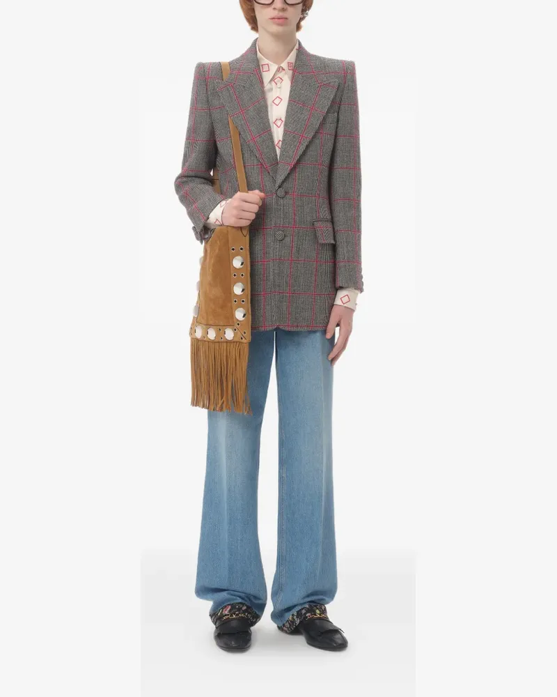 Valentino Garavani Jeans mit Blumenbesatz - Blau Blau