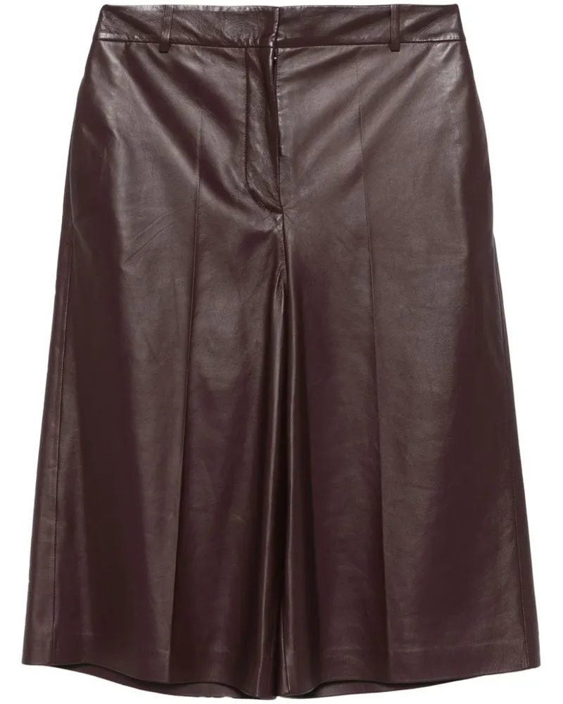 Fabiana Filippi Shorts aus Leder - Rot Rot