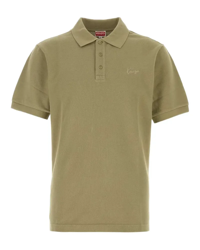 Kenzo Signature slim polo shirt - Grün Grün