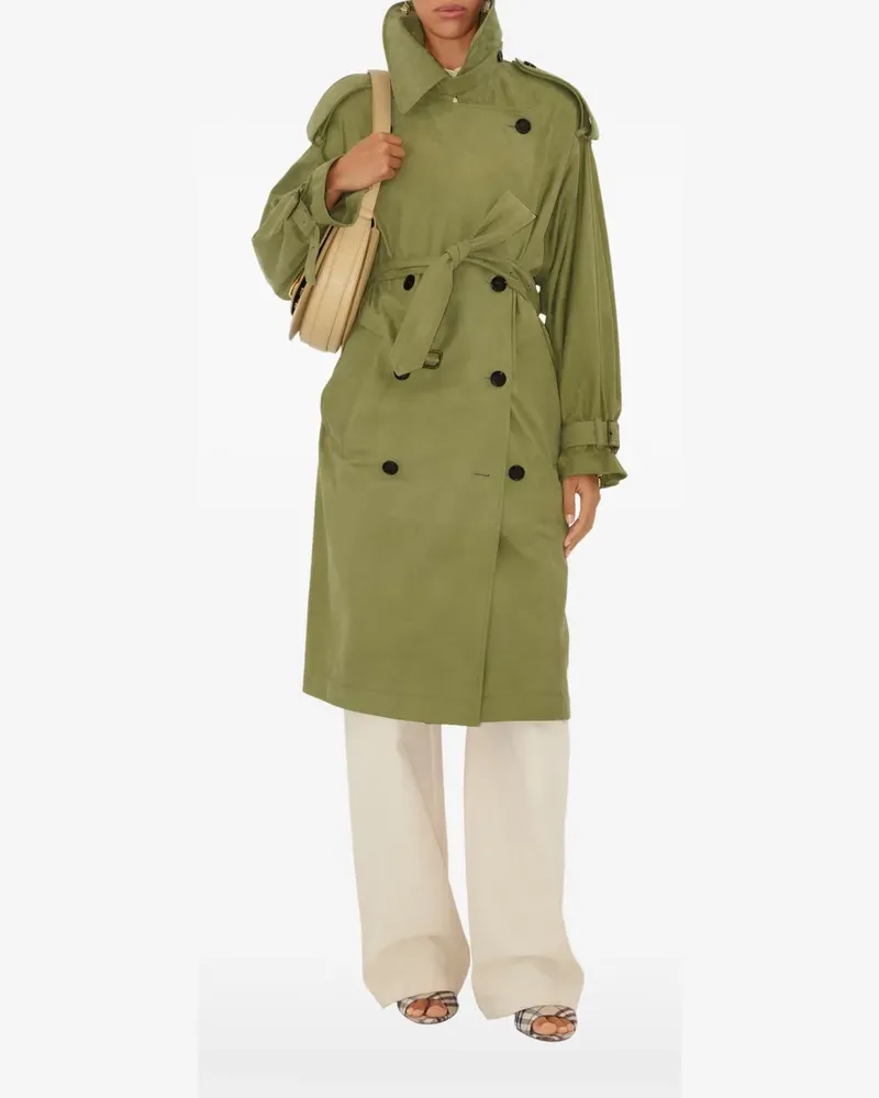Burberry Trenchcoat mit Gürtel - Grün Grün