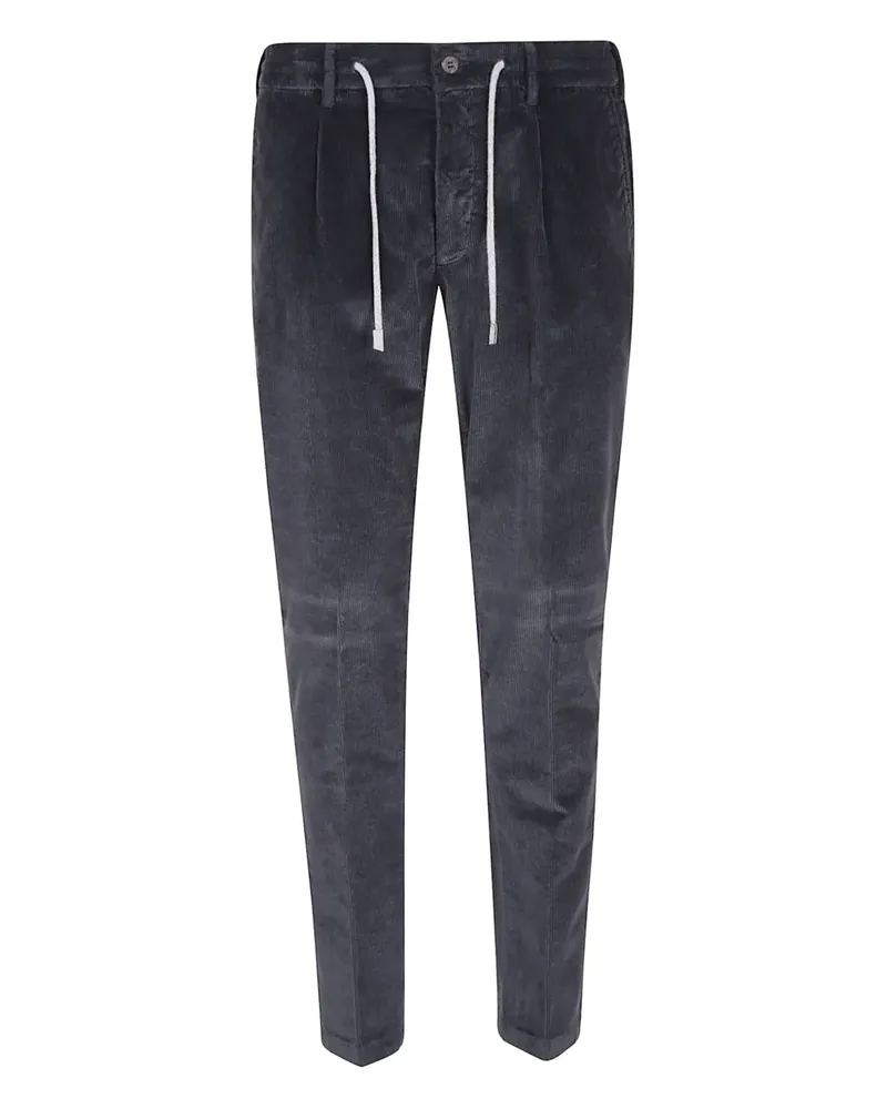 Eleventy Cordhose mit Kordelzug - Blau Blau