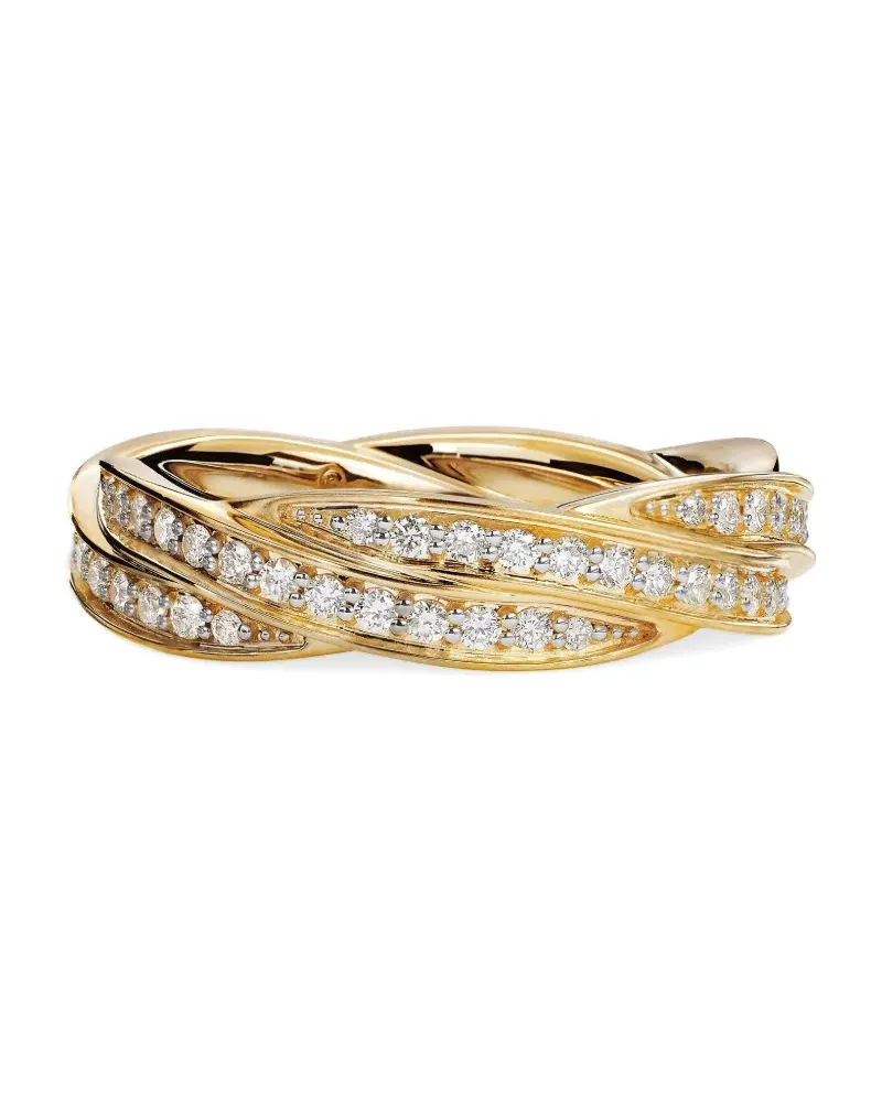 David Yurman 18kt DY Helios Gelbgoldring (6mm Gold