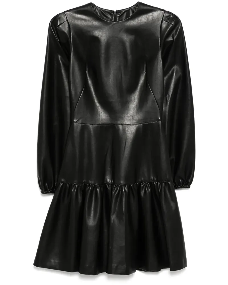 Ermanno Scervino Midikleid mit langen Ärmeln - Schwarz Schwarz