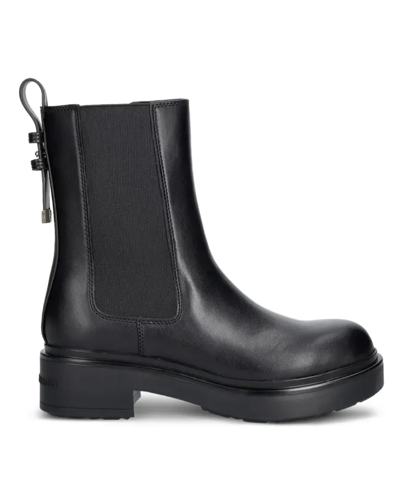 Armani Exchange Chelsea-Boots mit elastischen Einsätzen - Schwarz Schwarz