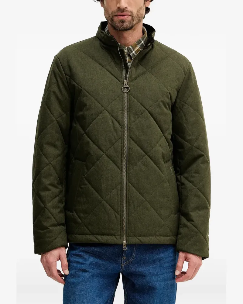 Barbour Gesteppte City Harrington Jacke - Grün Grün