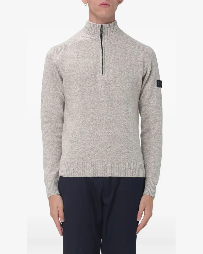 Peuterey Pullover mit kurzem Reißverschluss - Nude Nude