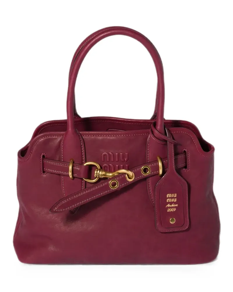 Miu Miu Aventure Tasche aus Nappaleder - Rot Rot
