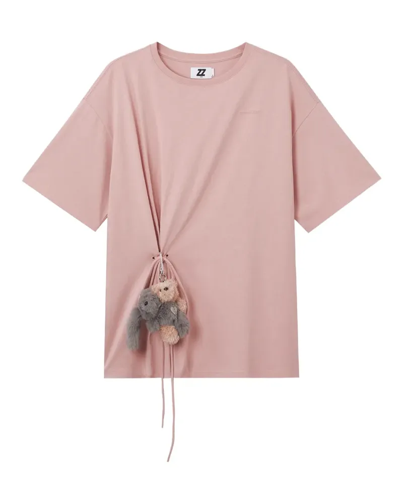 Izzue T-Shirt mit Kordelzug - Rosa Rosa