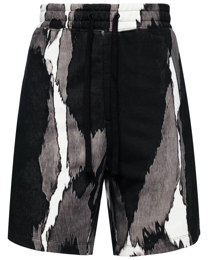 HUGO BOSS Jogginghose mit abstraktem Print - Schwarz Schwarz