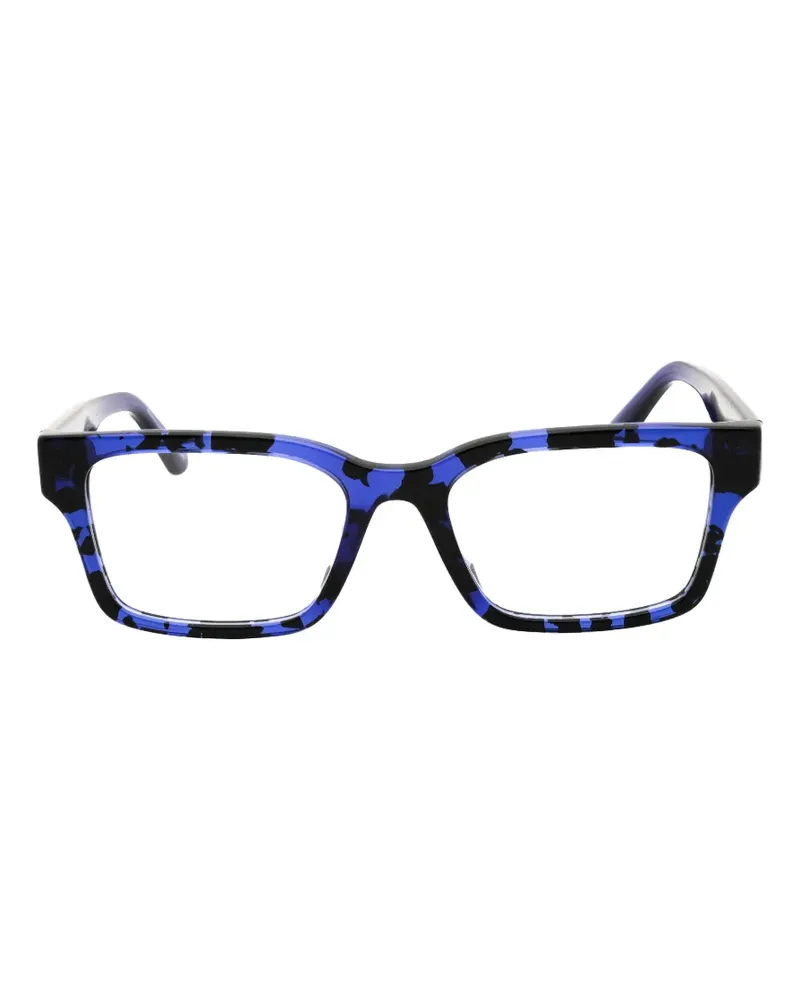 Emporio Armani Eckige Brille in Schildpattoptik - Blau Blau