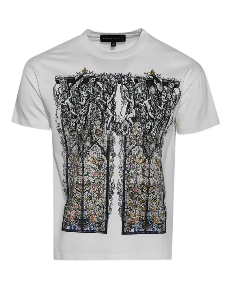 WHO DECIDES WAR T-Shirt mit grafischem Print - Weiß Weiß