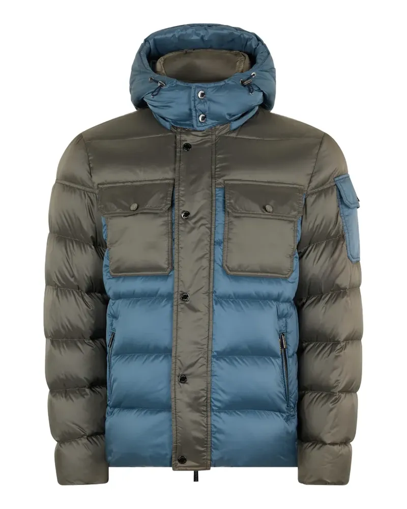 MOORER Devon hooded padded jacket - Grau Grau
