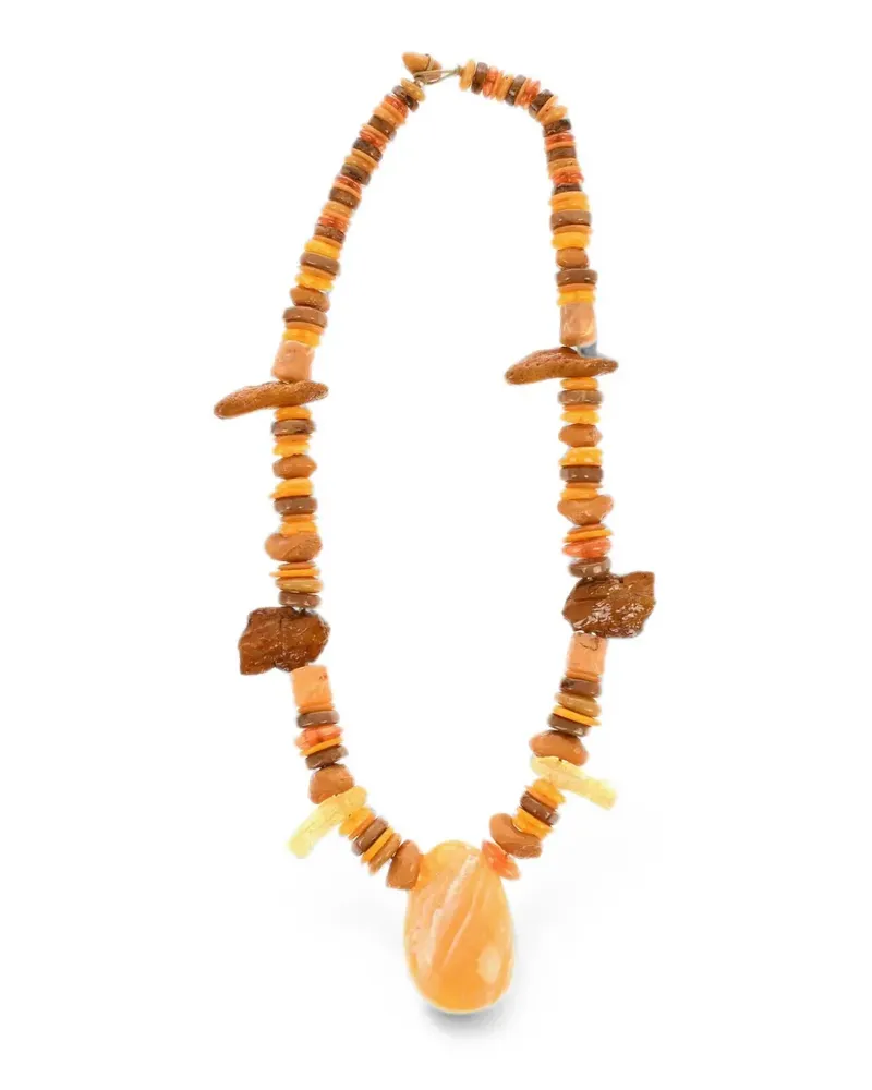 Dsquared2 stone-pendant necklace - Orange Orange