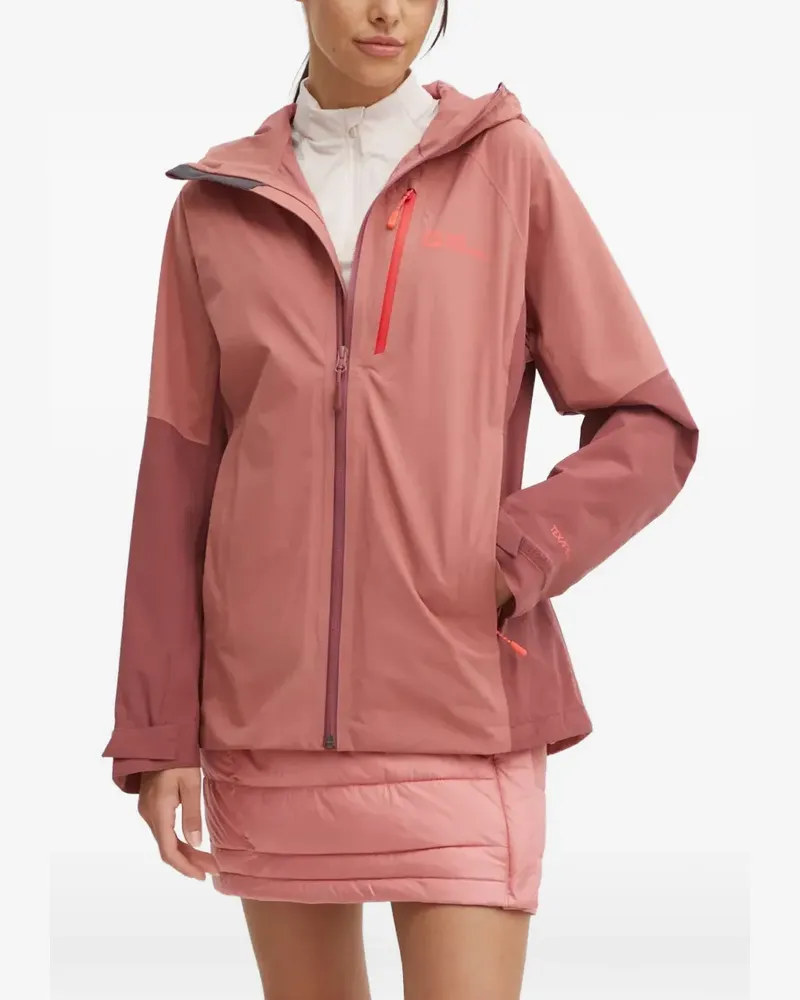 Jack Wolfskin Eagle Peak hooded colour-block jacket - Rosa Rosa