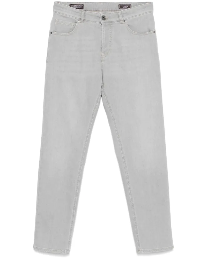 Peserico Jeans mit Logo-Patch - Grau Grau