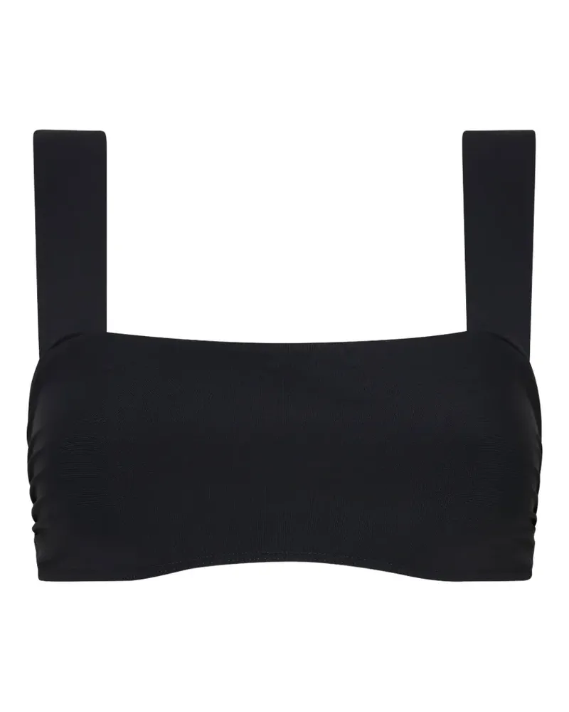 BONDI BORN Elle square-neck bikini top - Schwarz Schwarz