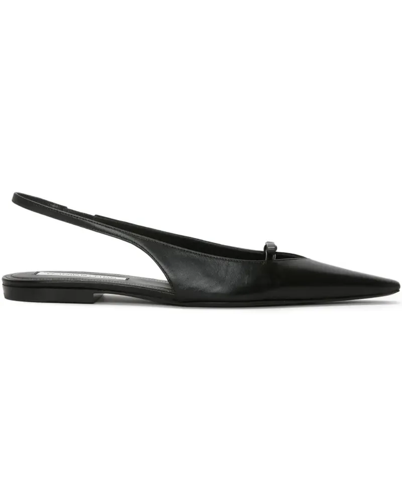 Victoria Beckham Sloan Slingback-Ballerinas mit spitzer Kappe - Schwarz Schwarz