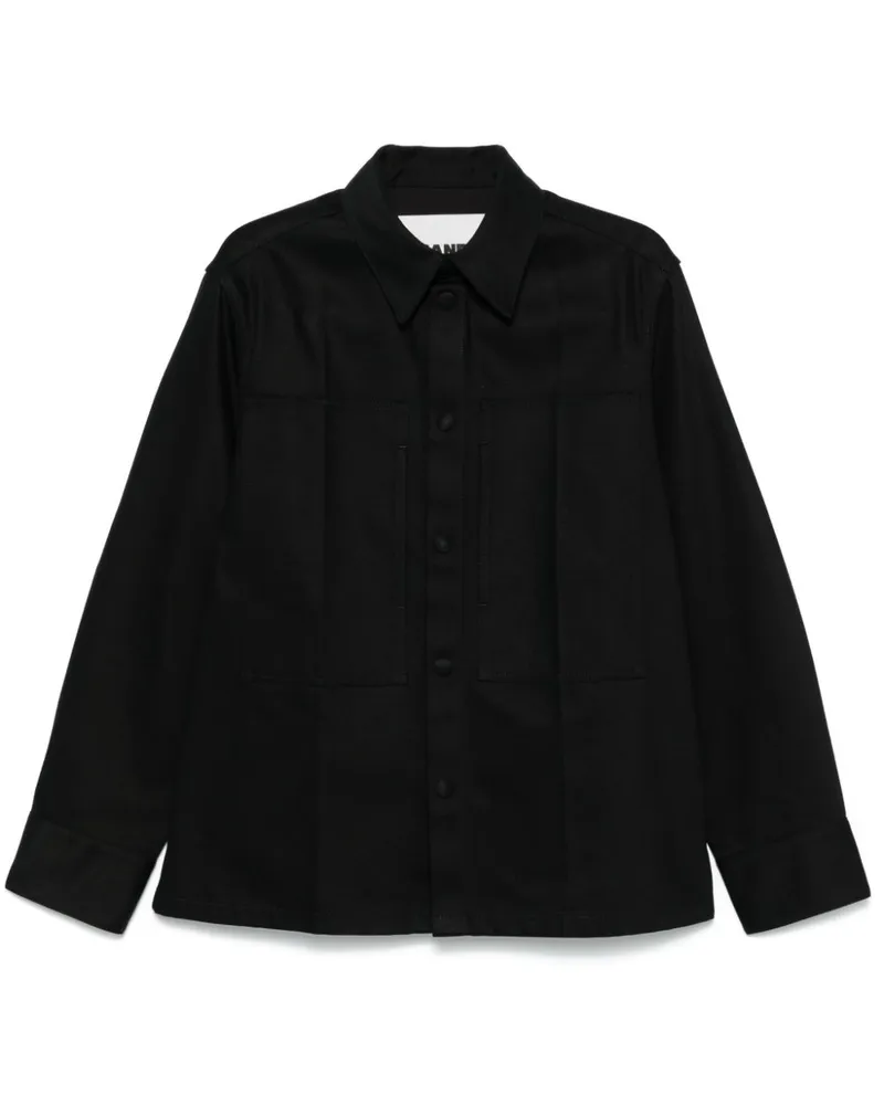 Jil Sander Klassisches Jeanshemd - Schwarz Schwarz