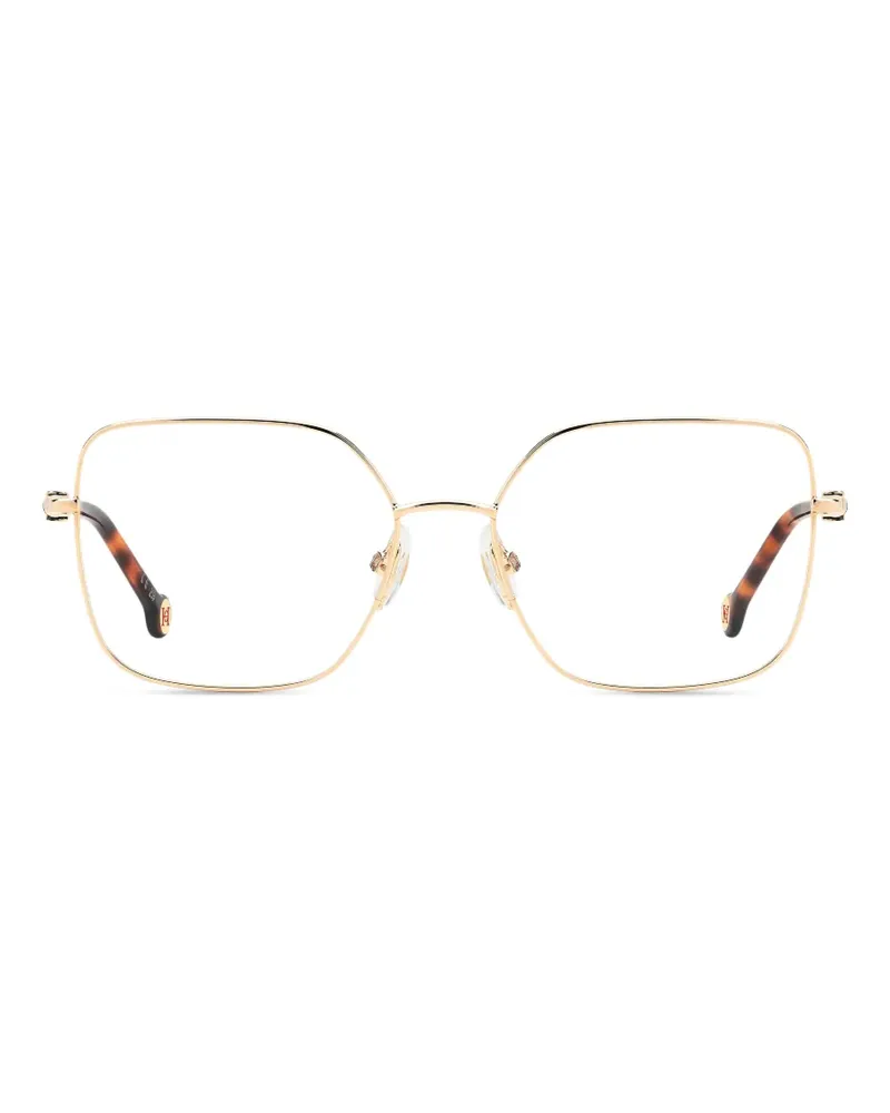 Carolina Herrera New York Brille mit eckigem Gestell - Gold Gold