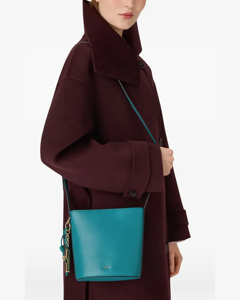 Furla Roxie Beuteltasche mit Anhänger - Blau Blau