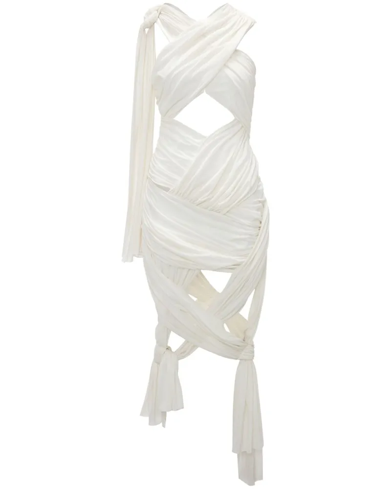 J.W.Anderson Drapiertes Wickelkleid - Weiß Weiß