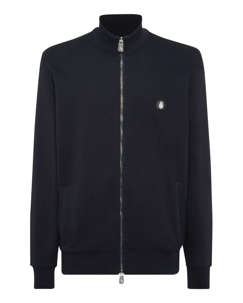 Billionaire Sweatshirt mit Logo-Schild - Blau Blau