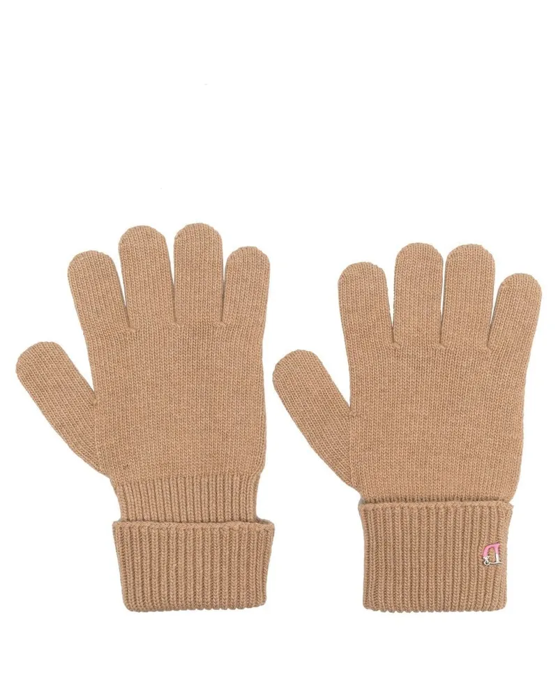 Dsquared2 Handschuhe mit Monogrammdetail - Nude Nude