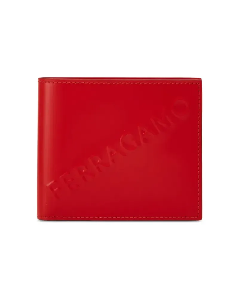 Ferragamo Kartenetui mit Logo-Prägung - Rot Rot