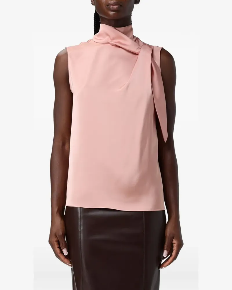 Hanita bow-detail sleeveless blouse - Rosa Rosa