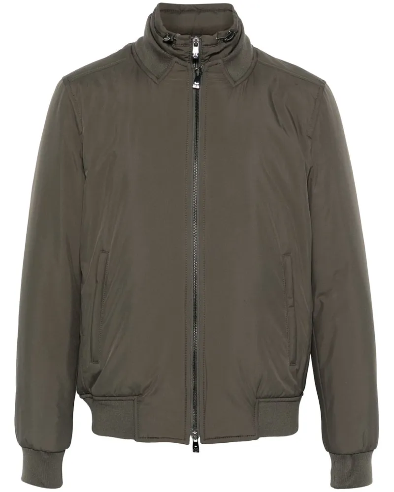 Corneliani Bomberjacke mit Kapuze - Grün Grün