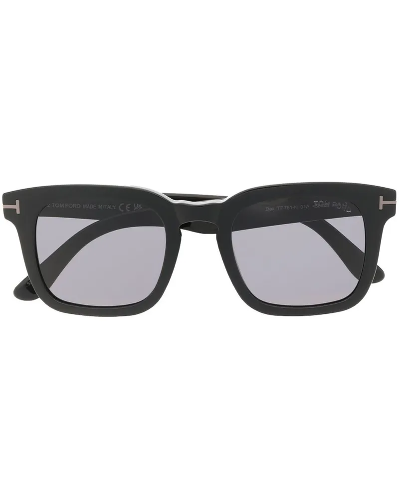 Tom Ford Sonnenbrille mit eckigem Gestell - Schwarz Schwarz