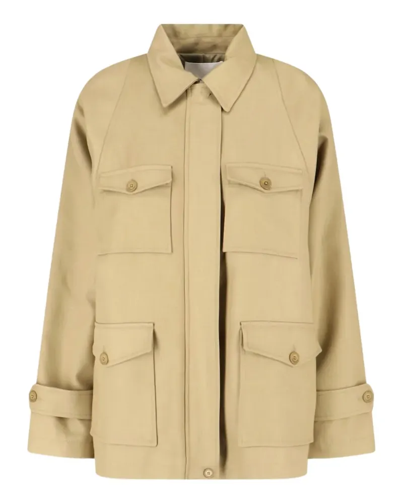 FRANKIE Shop Kelia padded utility jacket - Nude Nude