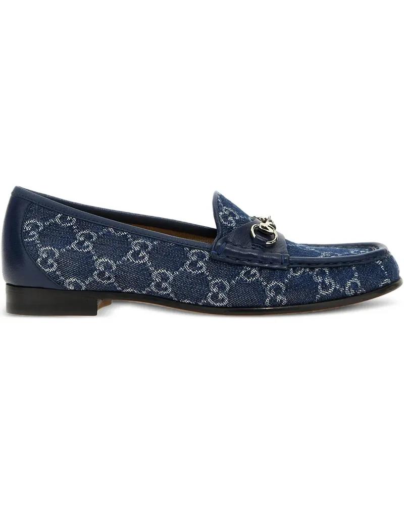 Gucci Horsebit Jeans-Laofer - Blau Blau