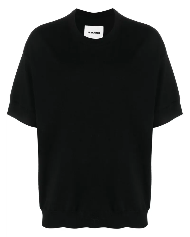 Jil Sander Klassisches T-Shirt - Schwarz Schwarz