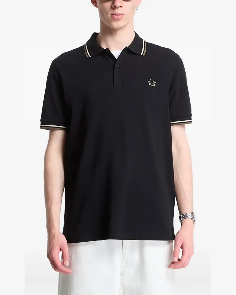 Fred Perry cotton polo shirt - Schwarz Schwarz