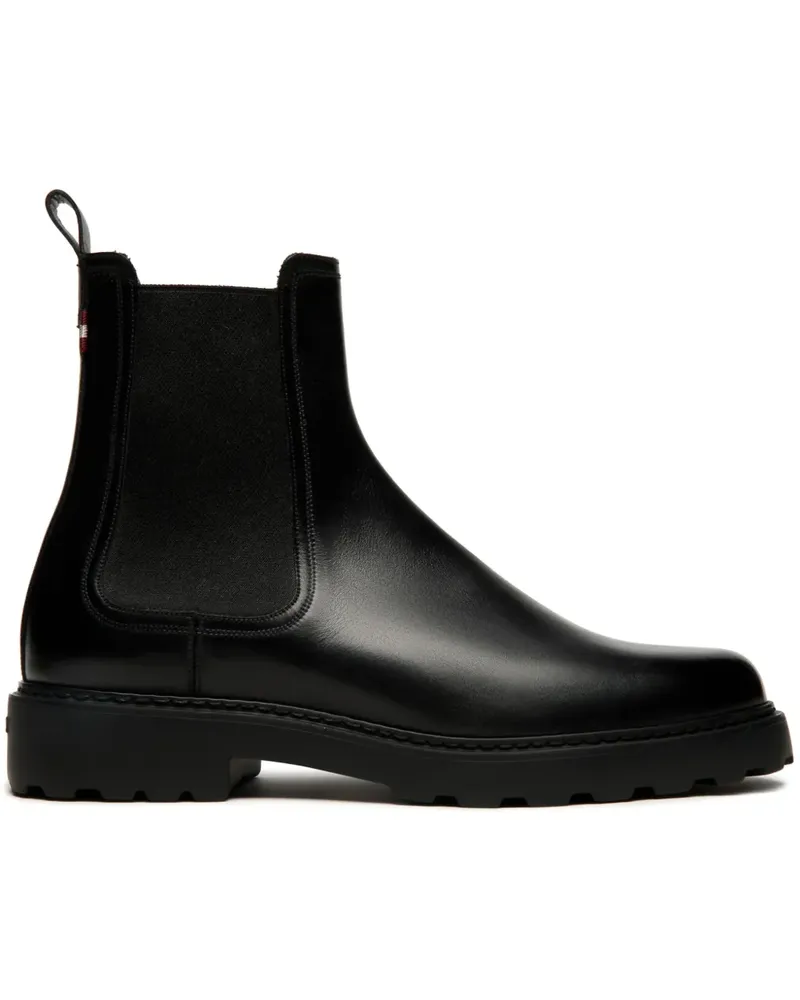 Bally Knöchelhohe Lederstiefel - Schwarz Schwarz