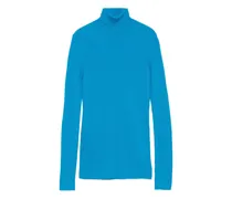 Jerseyoberteil mit Rollkragen - Blau