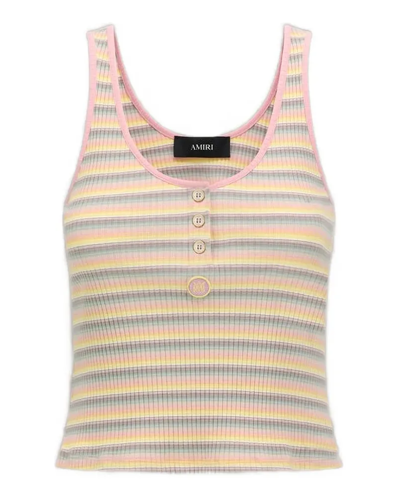 Amiri Gestreiftes MA Tanktop - Rosa Rosa