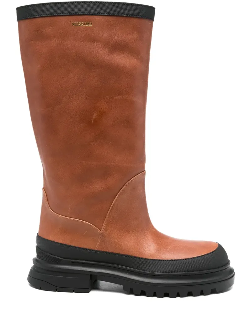 Missoni Stiefel mit Plateausohle - Braun Braun