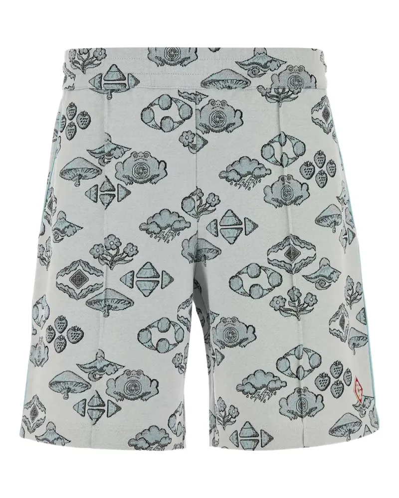 Casablanca Paris embroidered jacquard bermuda shorts - Grau Grau