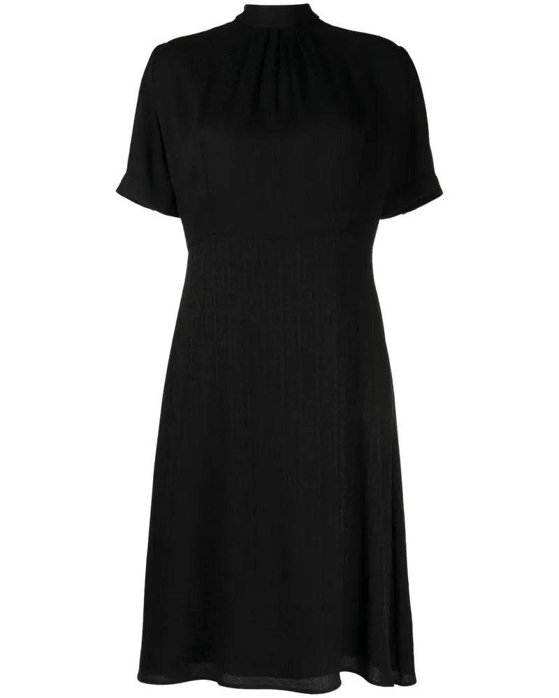 Givenchy 4G Jacquard-Midikleid - Schwarz Schwarz