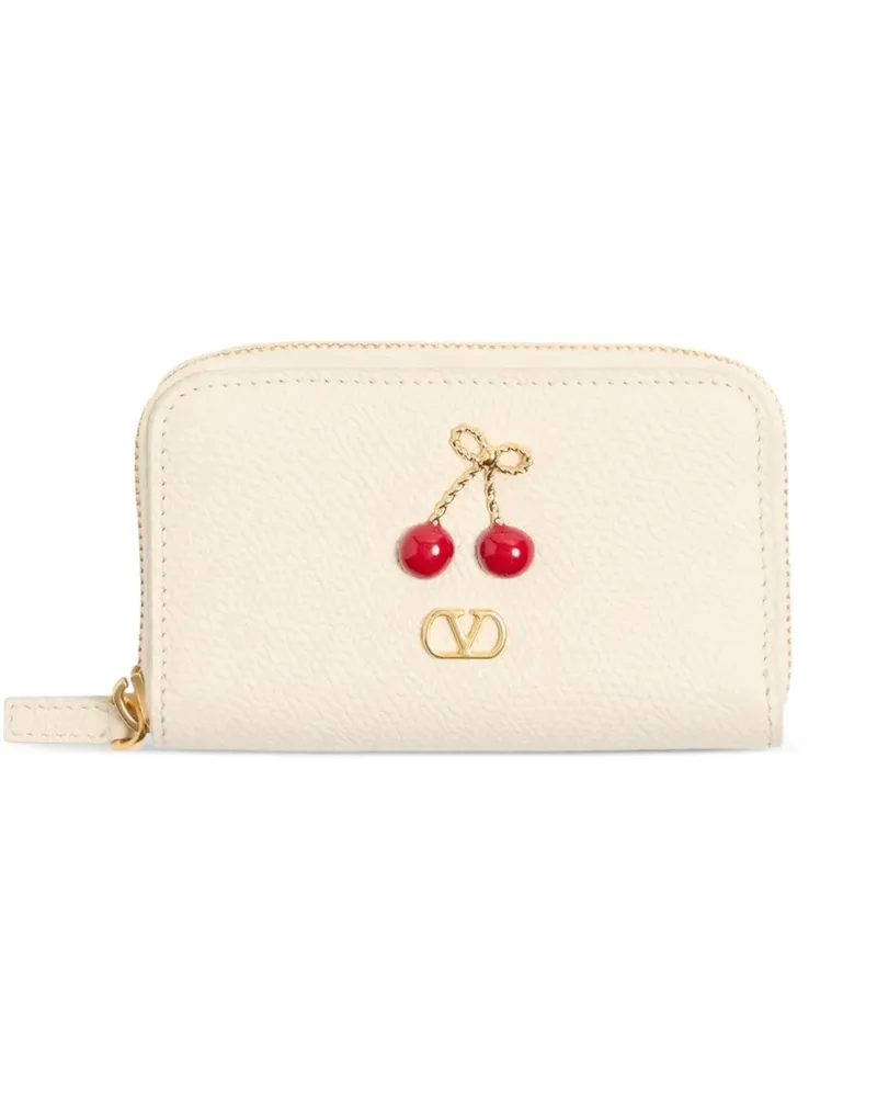 Valentino Garavani Cherryfic Portemonnaie mit Reißverschluss - Nude Nude