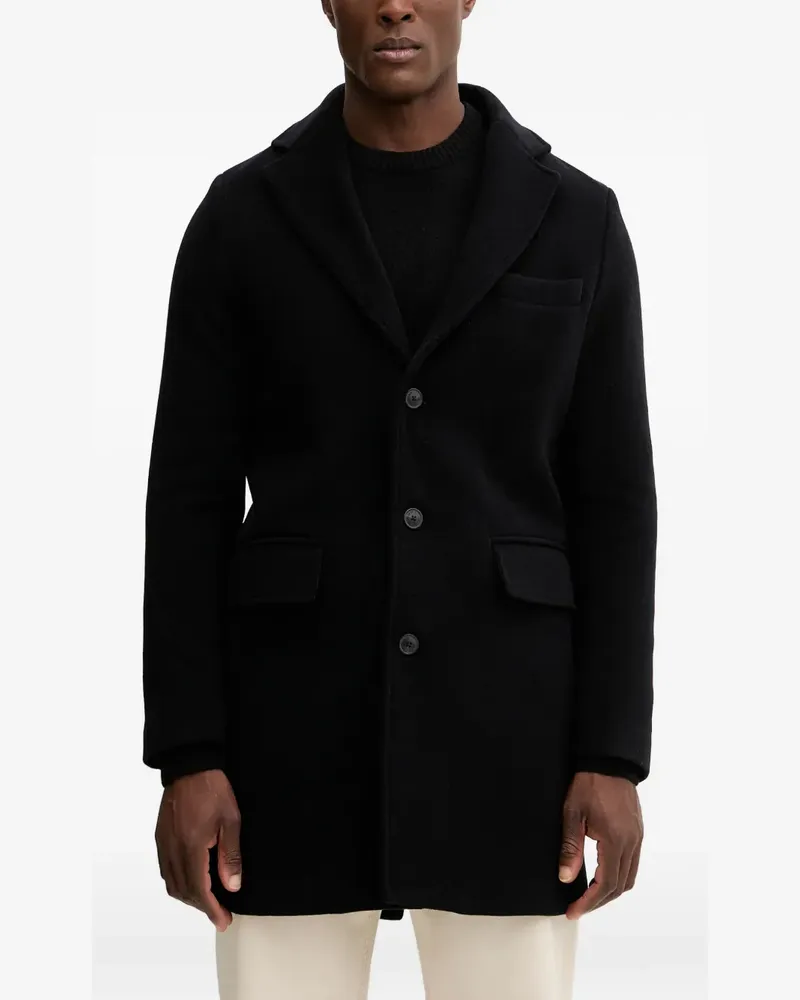 Trussardi buttoned single-breasted coat - Schwarz Schwarz