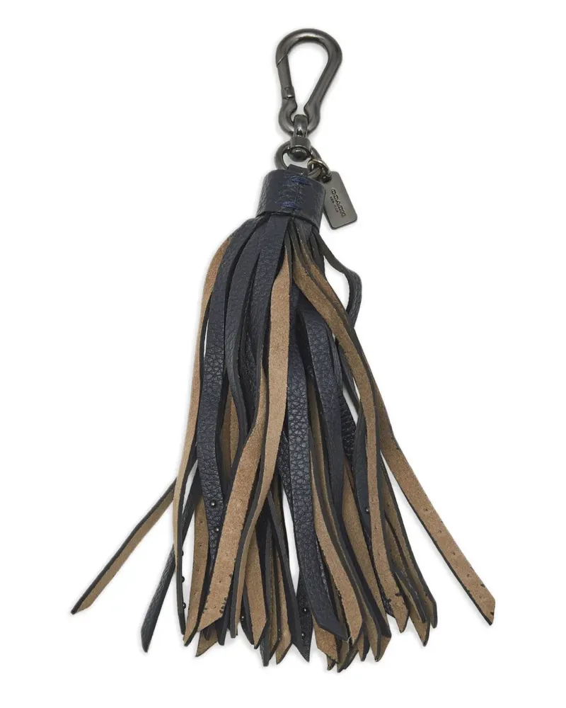 Coach Schlüsselanhänger mit Quaste - Blau Blau