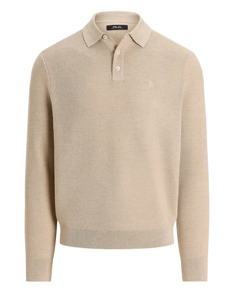 Ralph Lauren Langärmeliges Poloshirt - Nude Nude